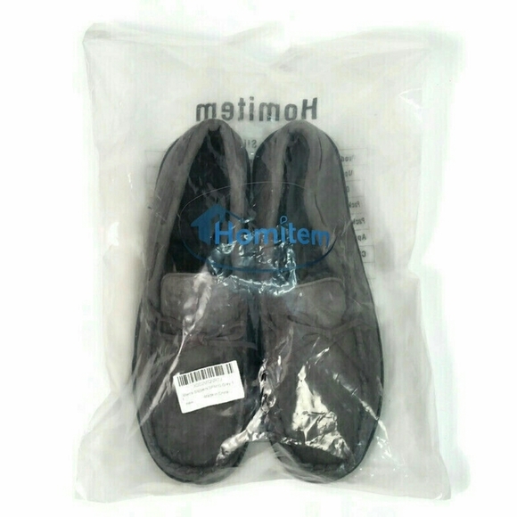 Homitem Mens Moccasin Slipper Anti-Slip House Shoe - Picture 7 of 12